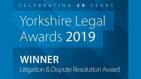 Litigation and Dispute Resolution Winner Logo - Yorkshire Legal Awards