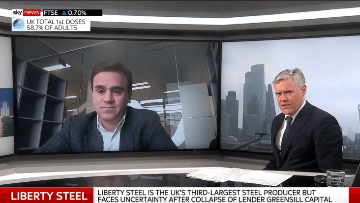 Alex Jay speaks to Sky News - Liberty Steel