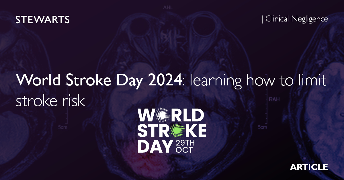 World Stroke Day 2024 learning how to limit stroke risk Stewarts