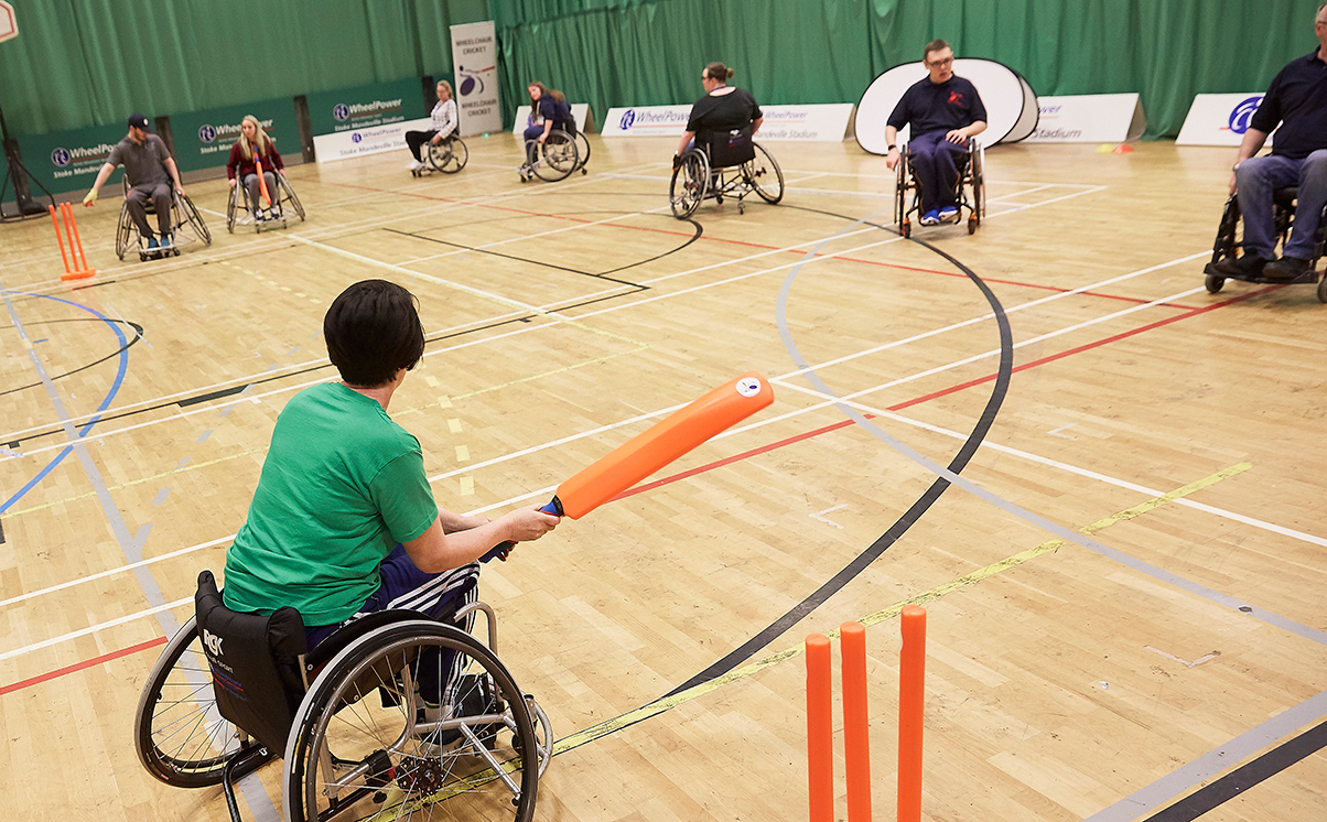 Cricket at Wheelpower Games 2018