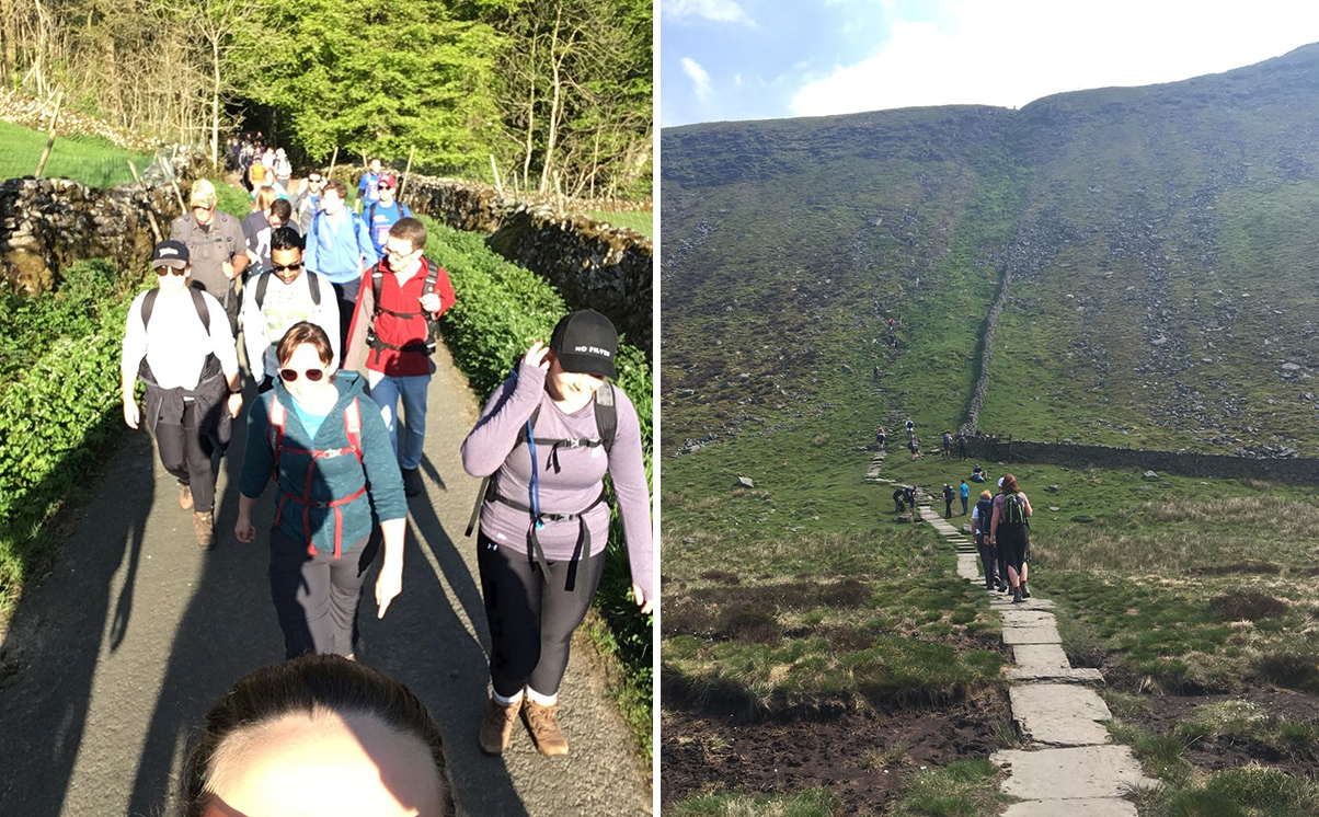 Start and Finish of Yorkshire 3 Peaks