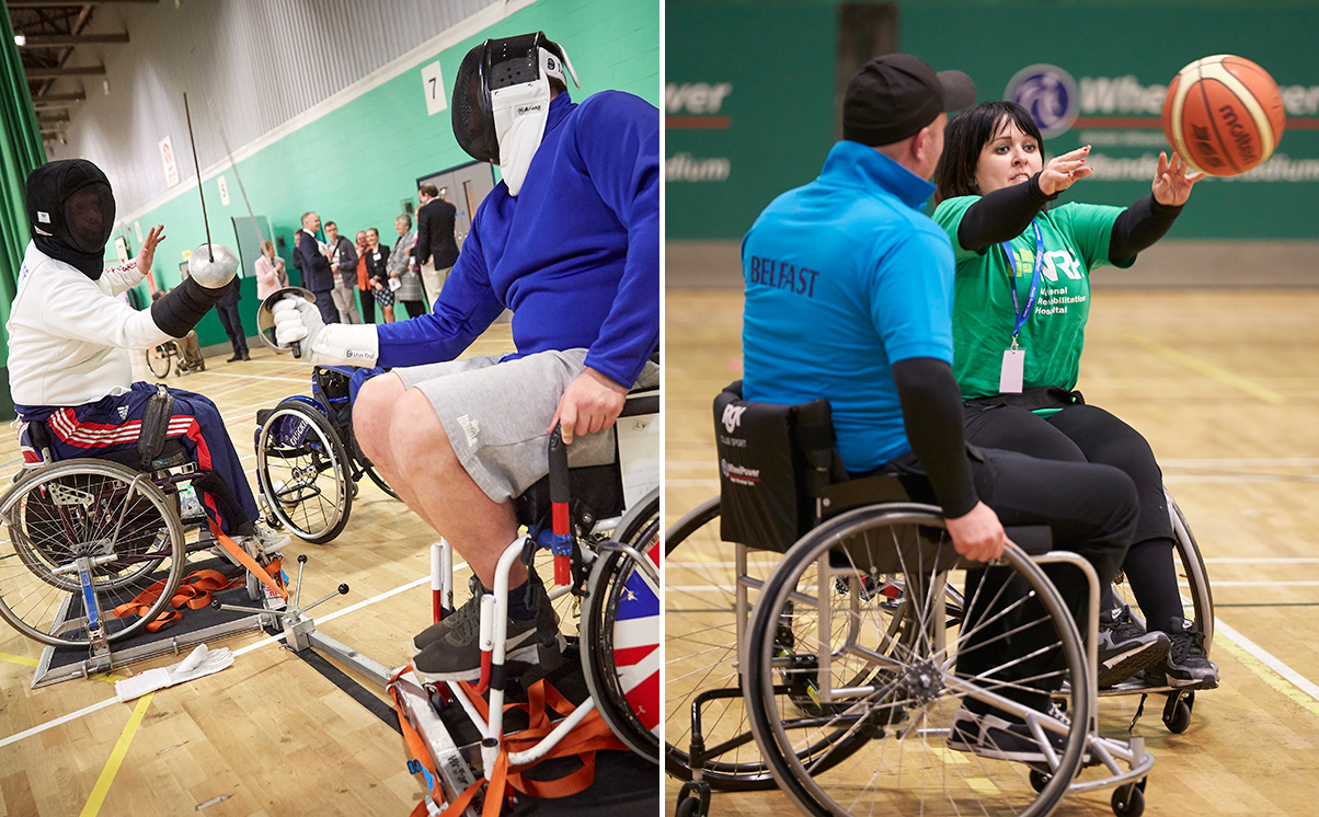 Fencing and Basketball at Wheelpower Games 2018