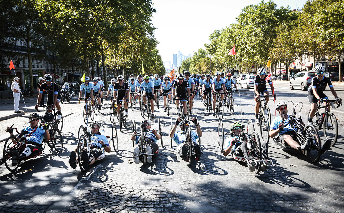 #ridefordanny pelaton arriving in Paris