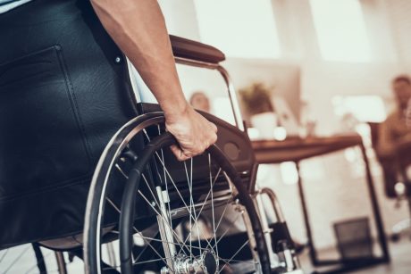 Man in wheelchair