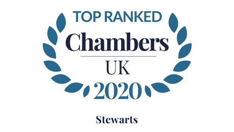 Chambers 2020 Logo - Top Ranked - Stewarts