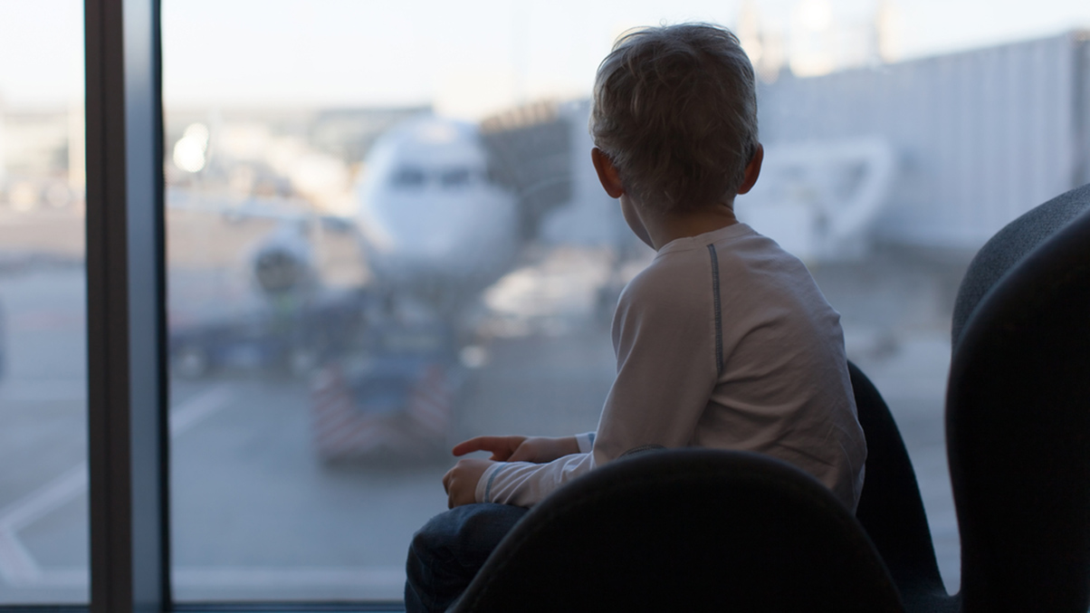 Child at airport