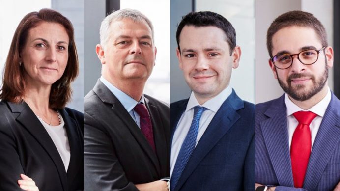 Fiona Gillett, Ian Gatt QC, Joe Mitchell and Aleks Valkov