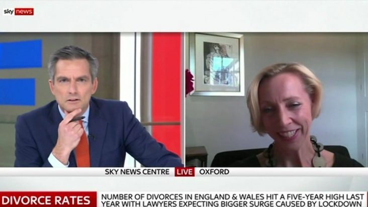Emma Hatley speaks to Sky News on why divorce rates have increased during the 2020 Covid-19 pandemic