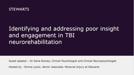 Dr Dane Rowley -TBI neurorehabilitation