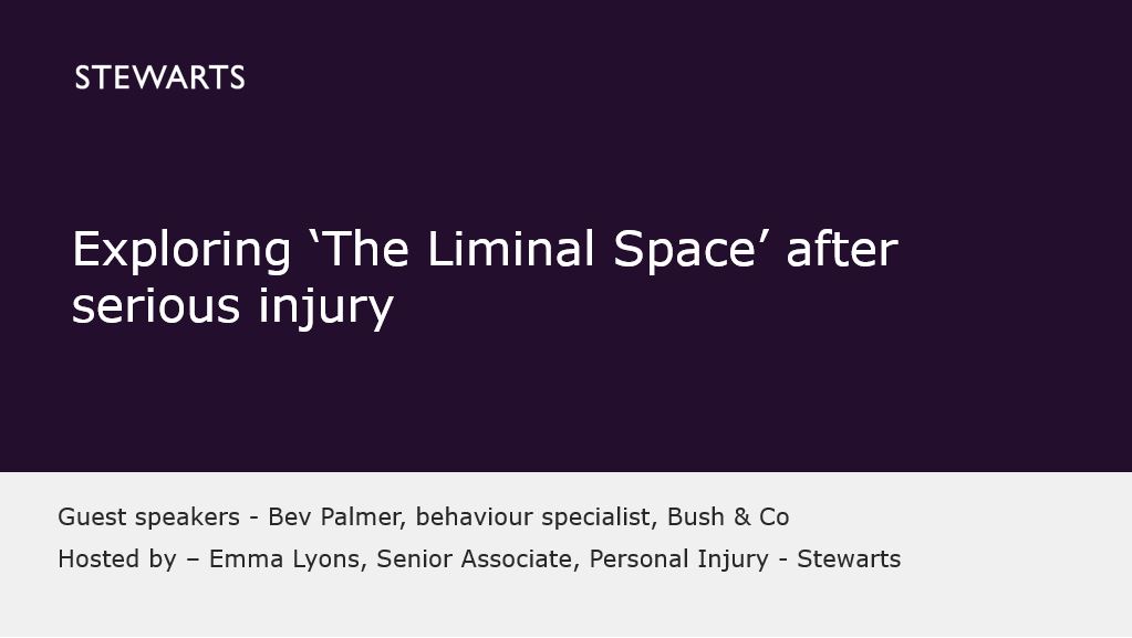 Exploring ‘The Liminal Space’ after serious injury with Bev Palmer, behaviour specialist, Bush & Co