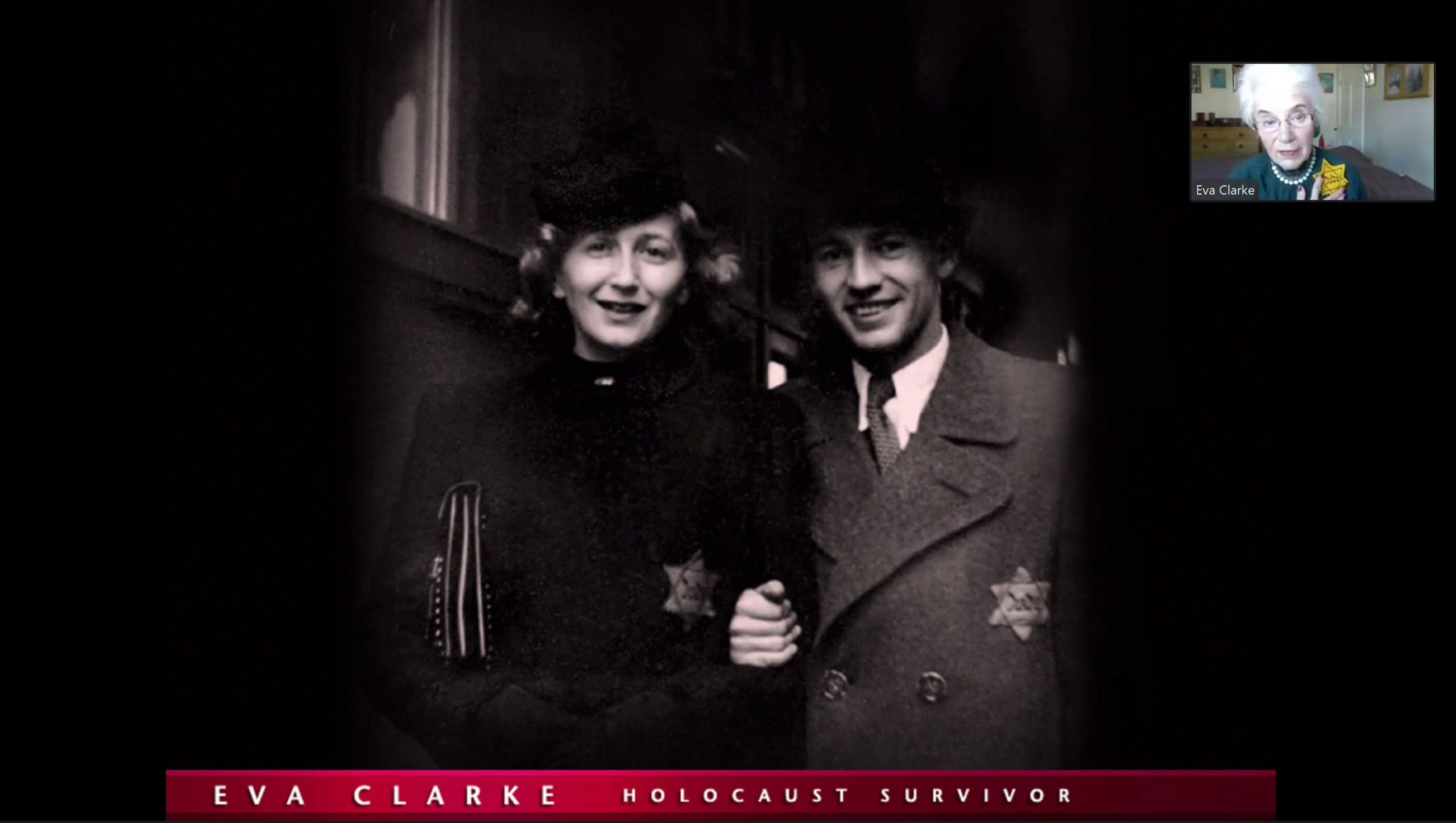 Holocaust survivor Eva Clarke
