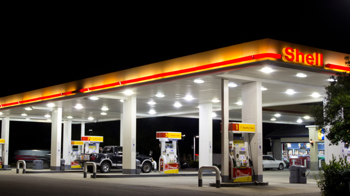 Shell petrol garage